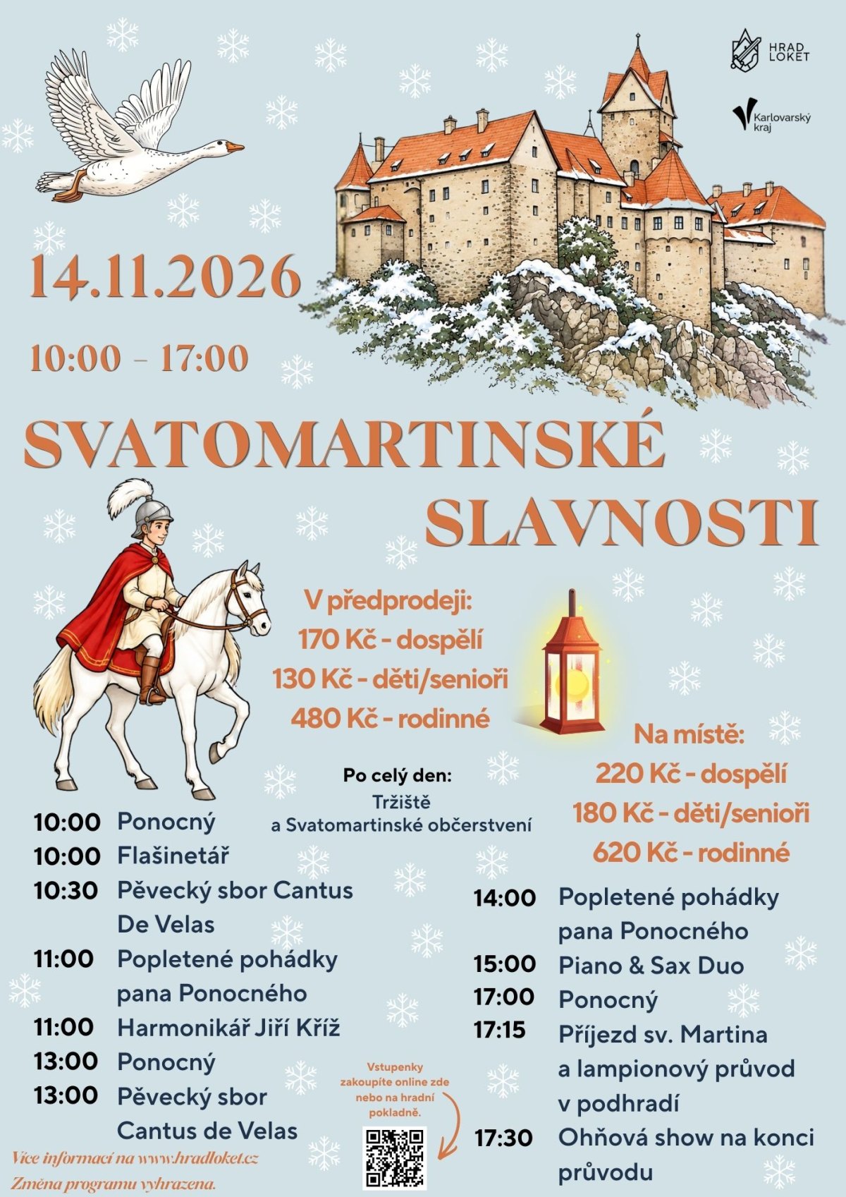 Svatomartinské slavnosti na hradě Loket