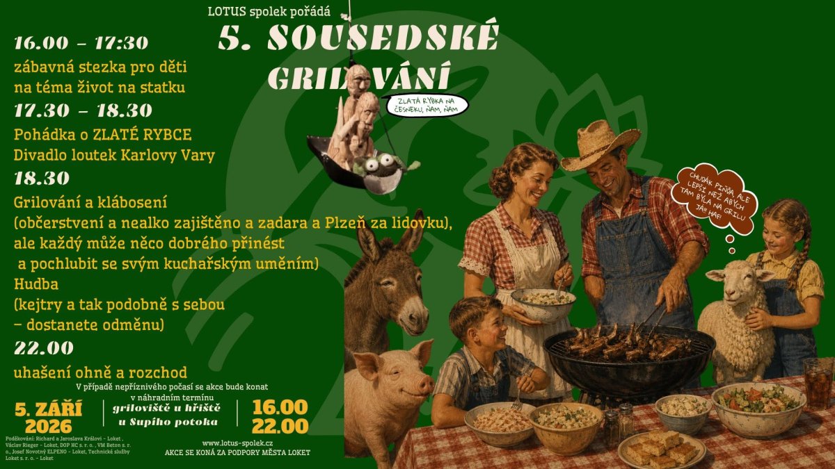 5. sousedské grilování