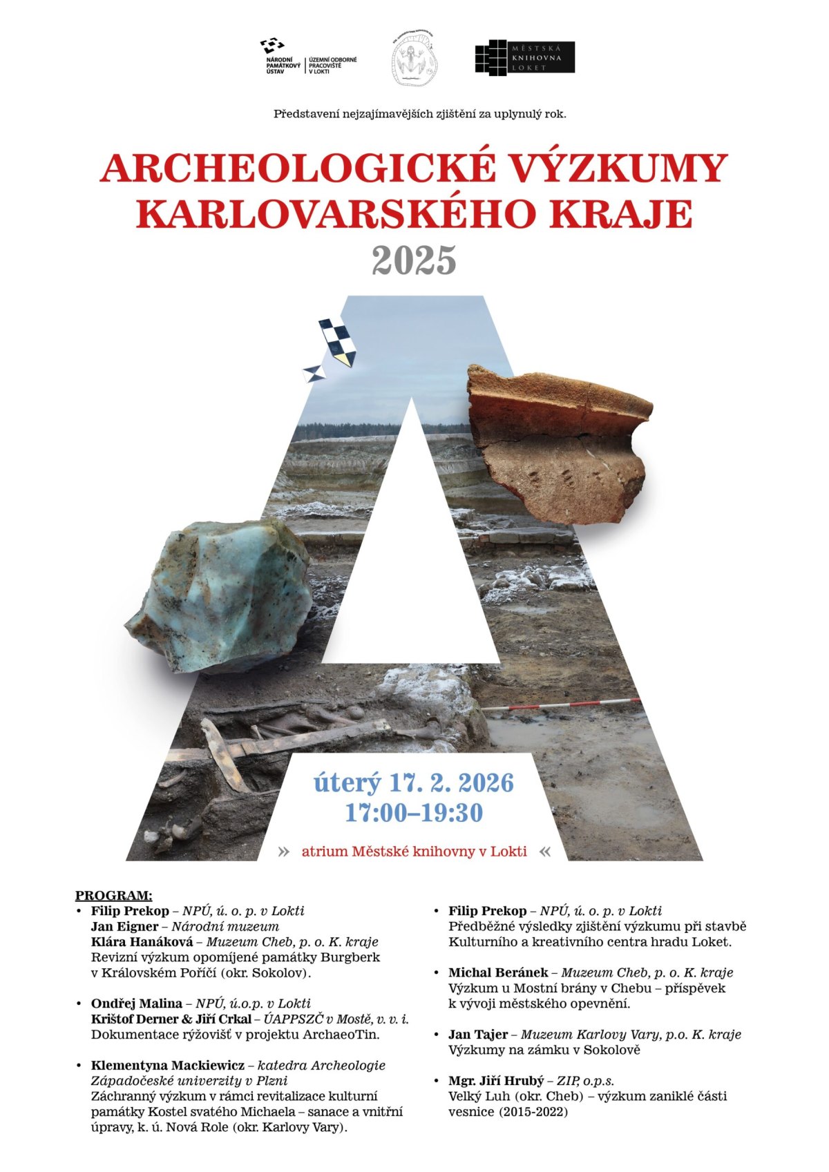 Archeologické výzkumy Karlovarského kraje v roce 2025