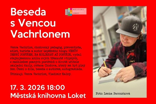 Beseda a autorské čtení s Vencou Vachrlonem