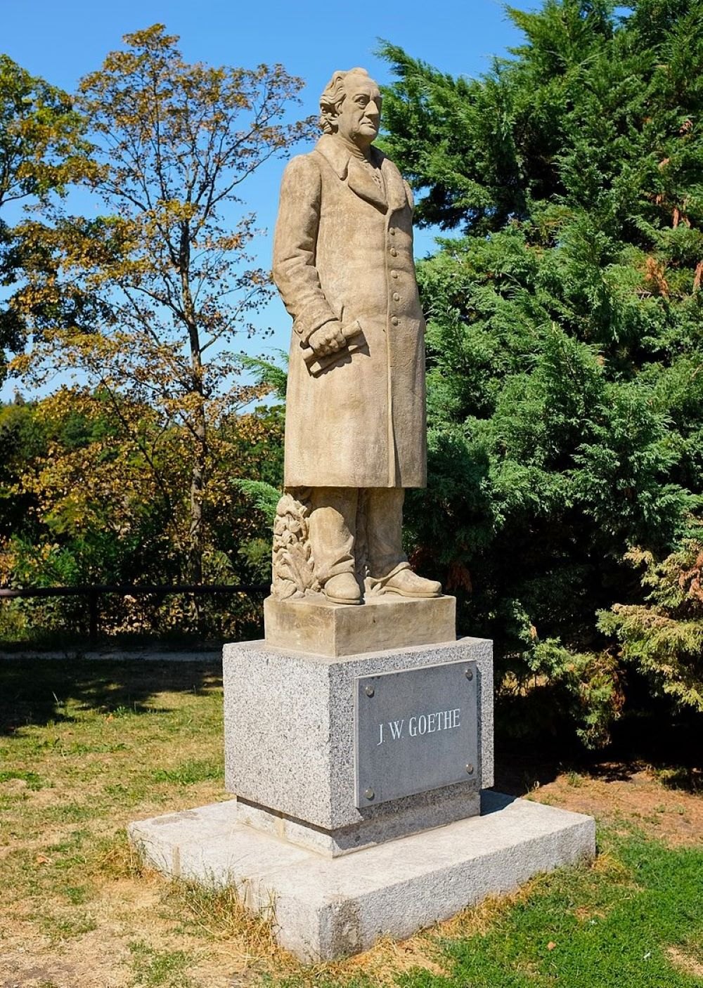 J. W. Goethe's monument