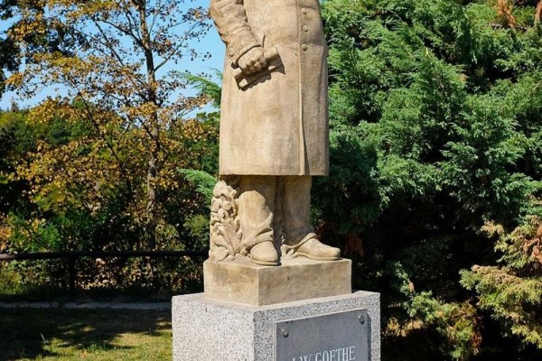 J. W. Goethe's monument